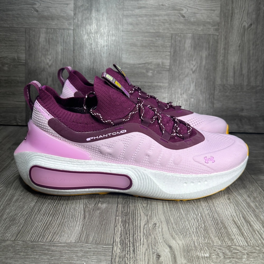 Under Armour HOVR Phantom 3 Mens 12 Pink Burgundy Athletic NEW 3027669-500
